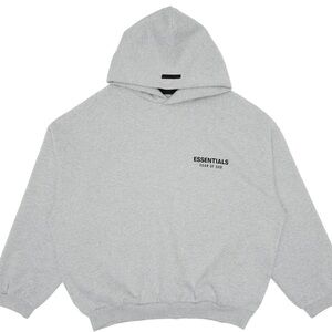 Fear Of God Essentials Hoodie Heather Grey FW24 Size M Brand New